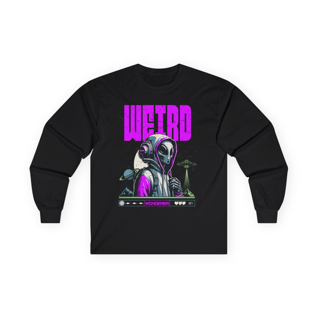 Weird - Unisex Ultra Cotton Long Sleeve Tee (Front) - Prime Zone