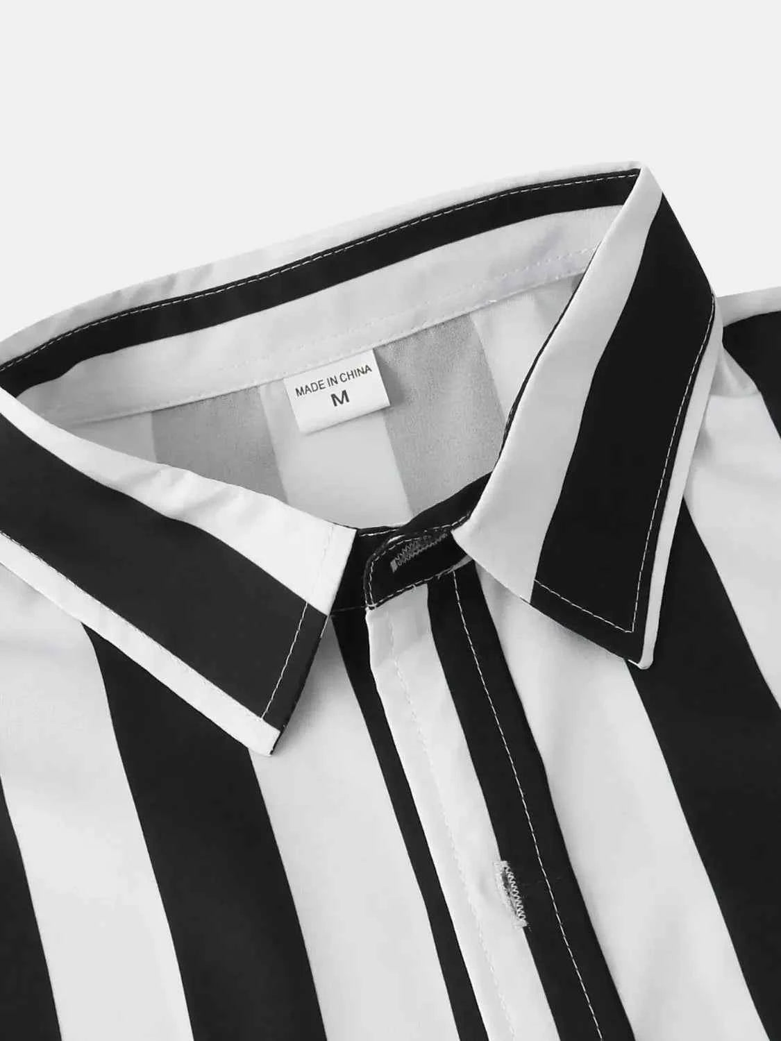 Men's Striped Button Down Shirt