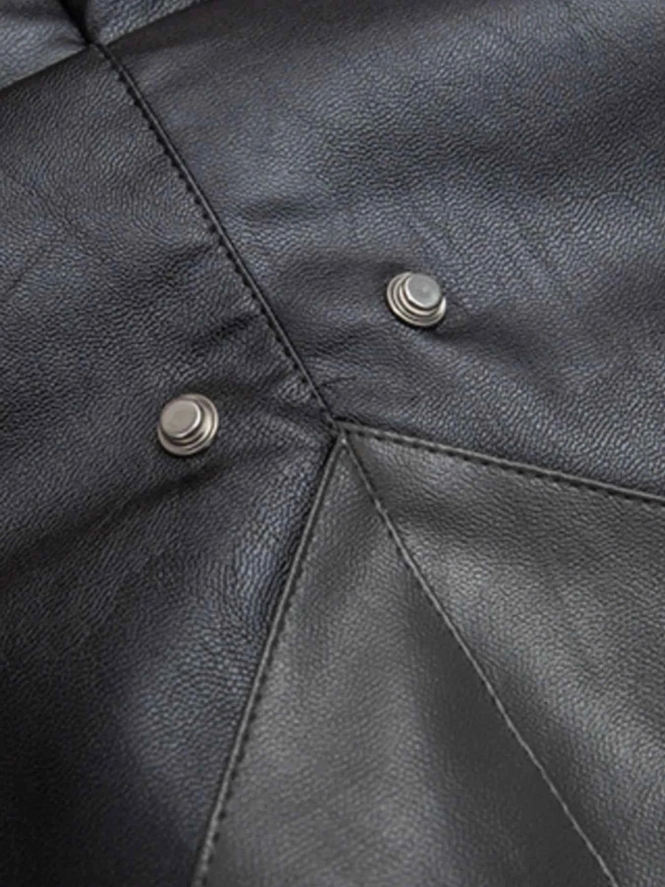 Men's Faux Fur Hooded Contrast Bomber Jacket