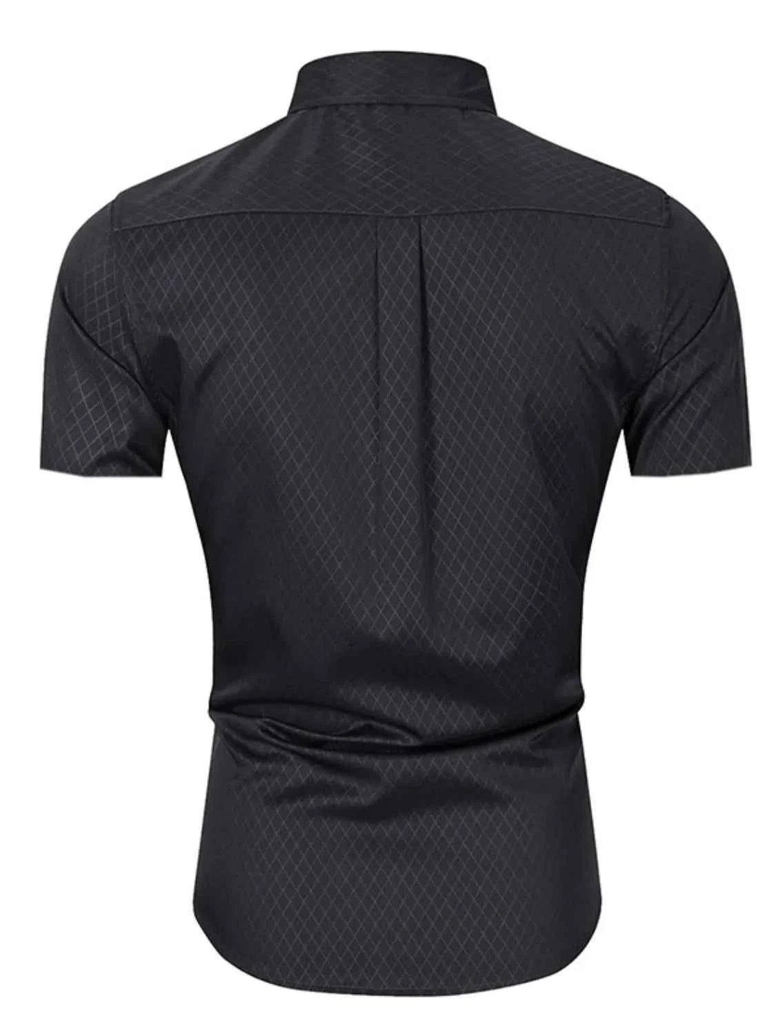 Men's Collared Neck Short Sleeve Shirt