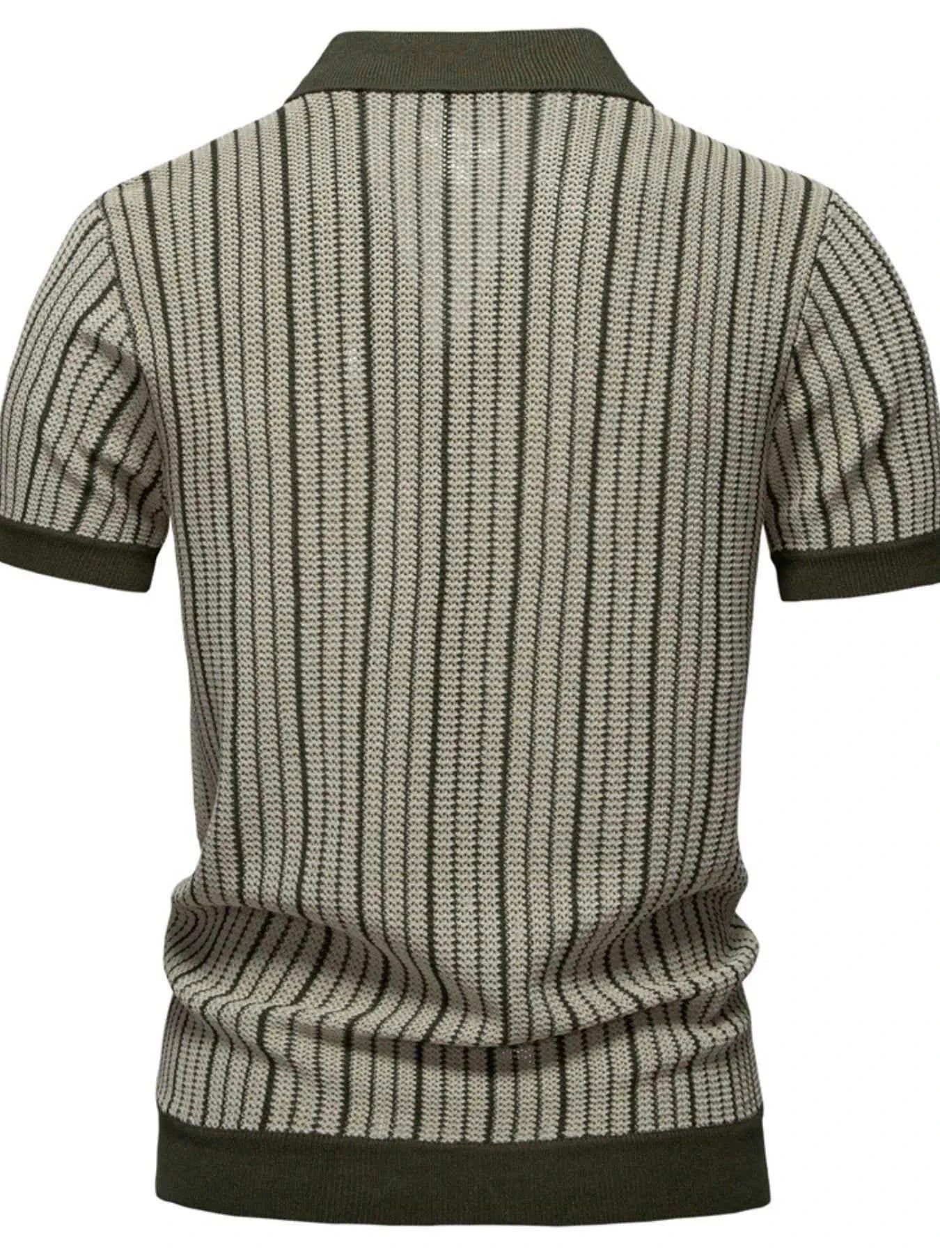 Men's Stripe Button Down Cardigan