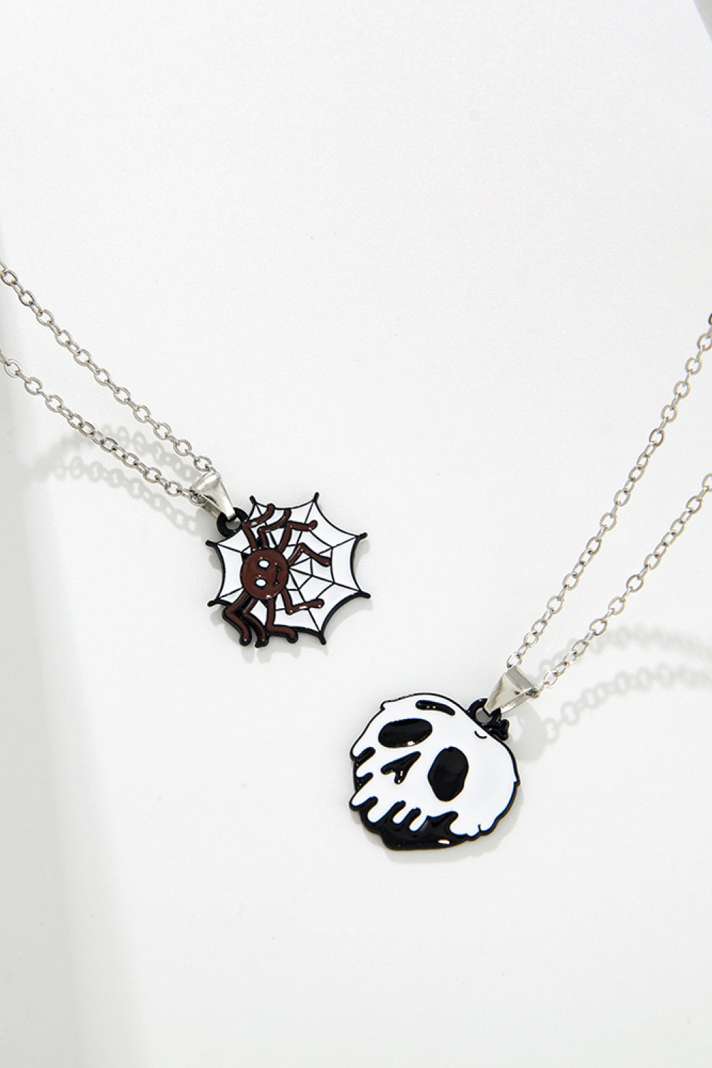 Two-Piece Halloween Theme Necklace Set - Damned Threads