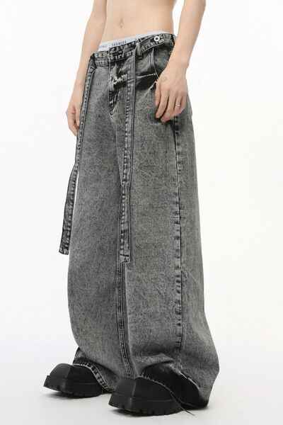 Wide Leg Jeans with Pockets - Damned Threads