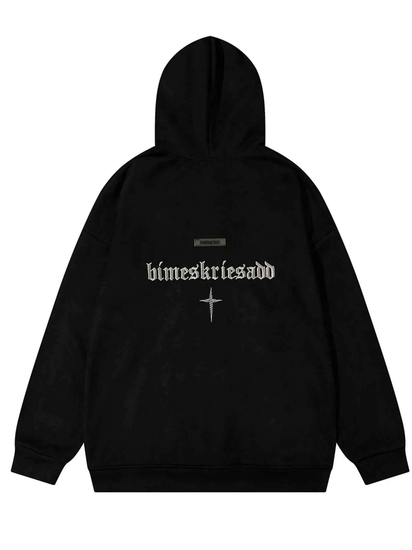 Men's Drawstring Oversized Vintage Hoodie
