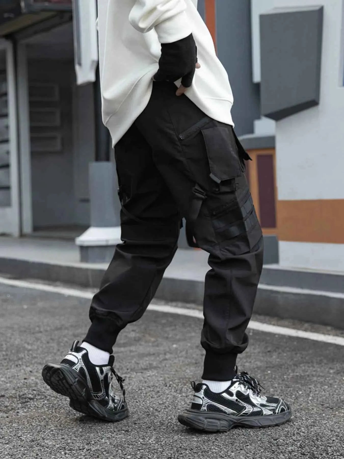 Men's Plus Size Tactical Multi-Pocket Cargo Pants