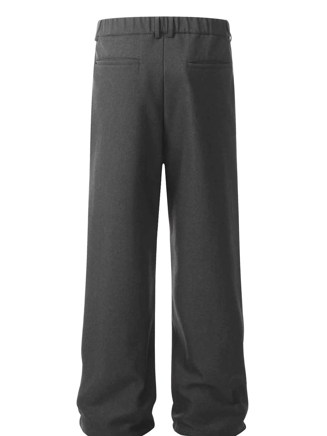 Men's Wide Leg Pants with Pleated Front