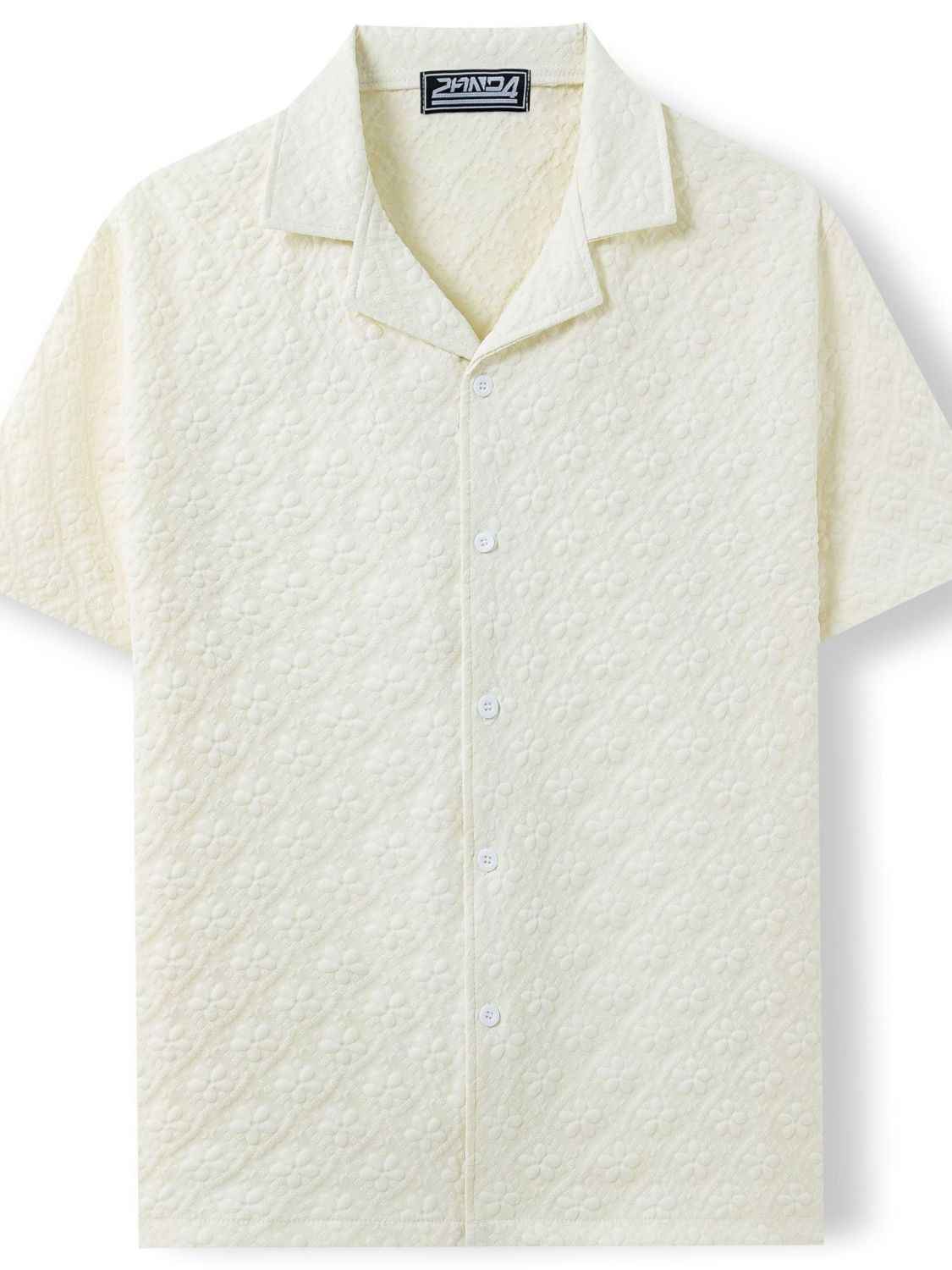 Men's Plus Size Button Down Short Sleeve Shirt