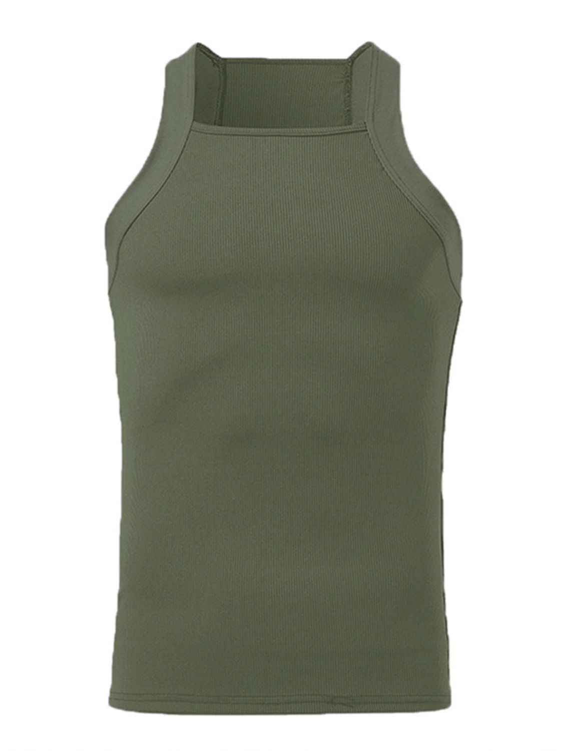 Men's Square Neck Wide Strap Tank - Damned Threads