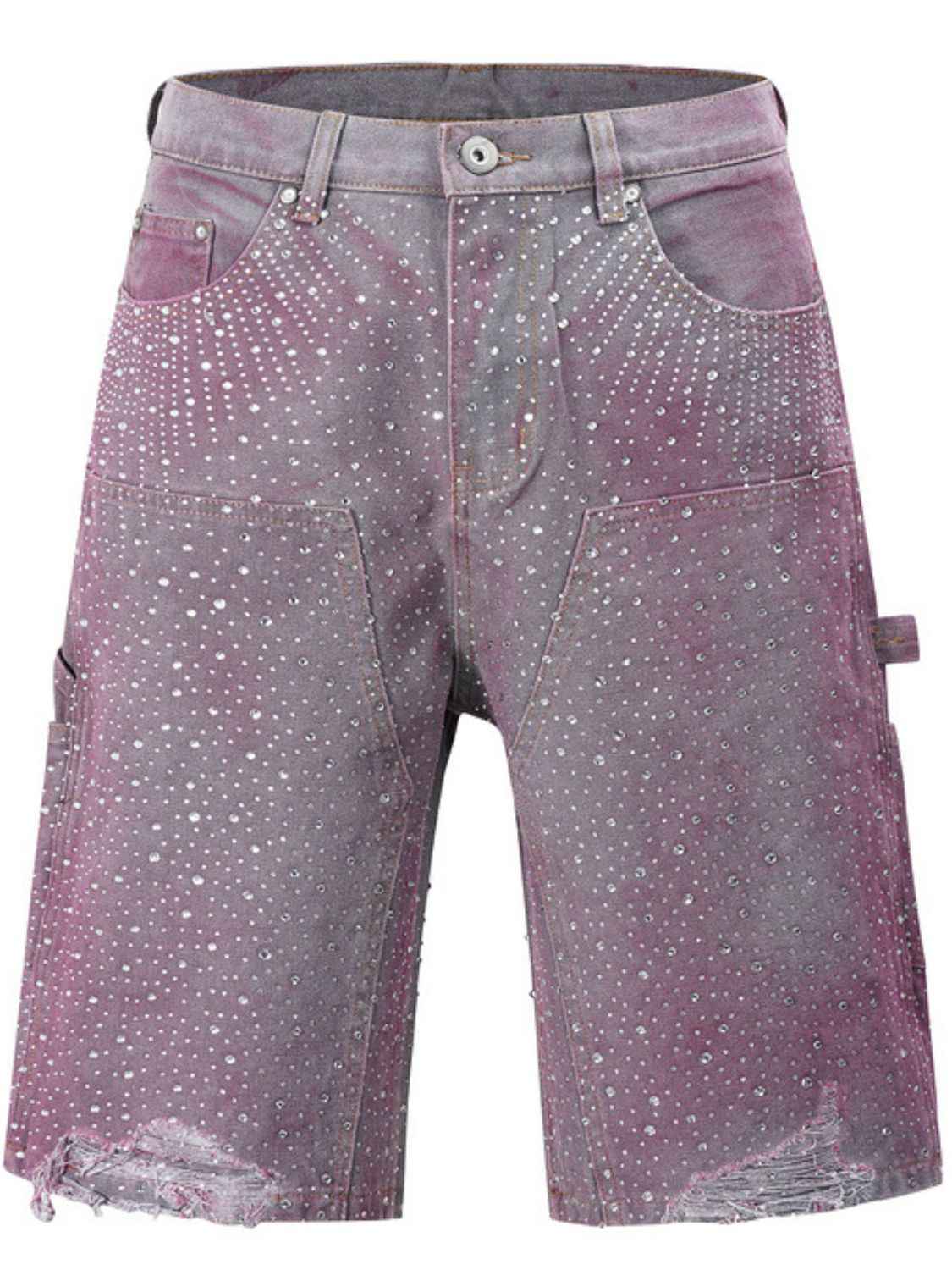 Men's Rhinestone Shorts with Pockets - Damned Threads