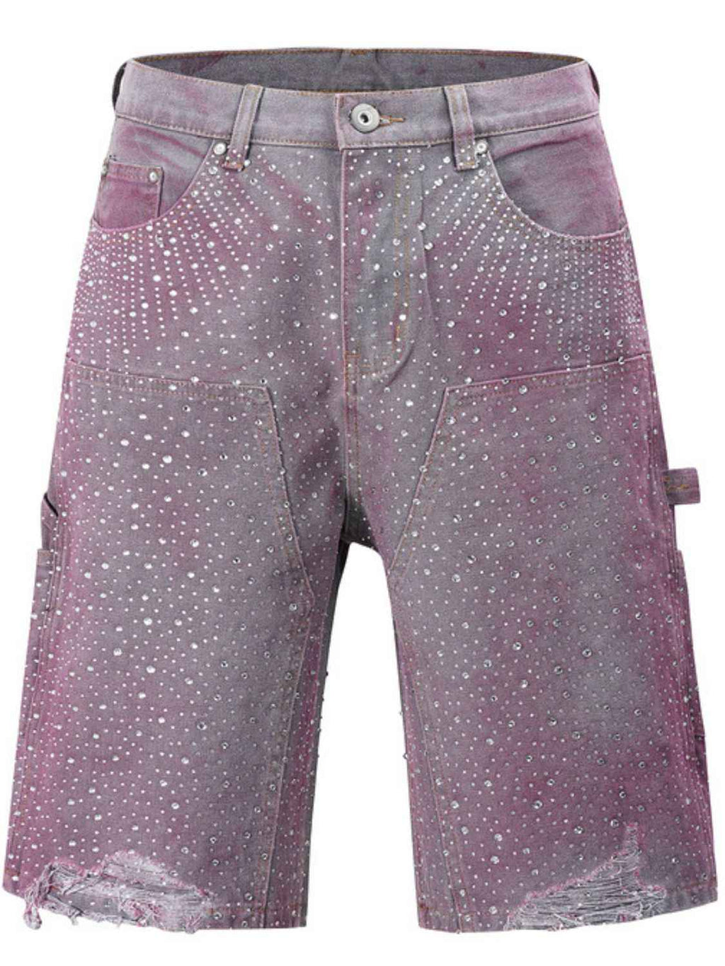 Men's Rhinestone Shorts with Pockets - Damned Threads