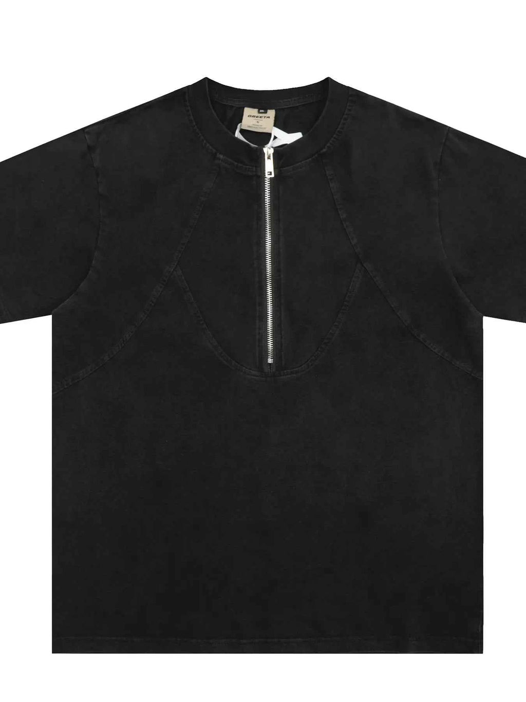 Men's Half-Zip Oversize T-Shirt