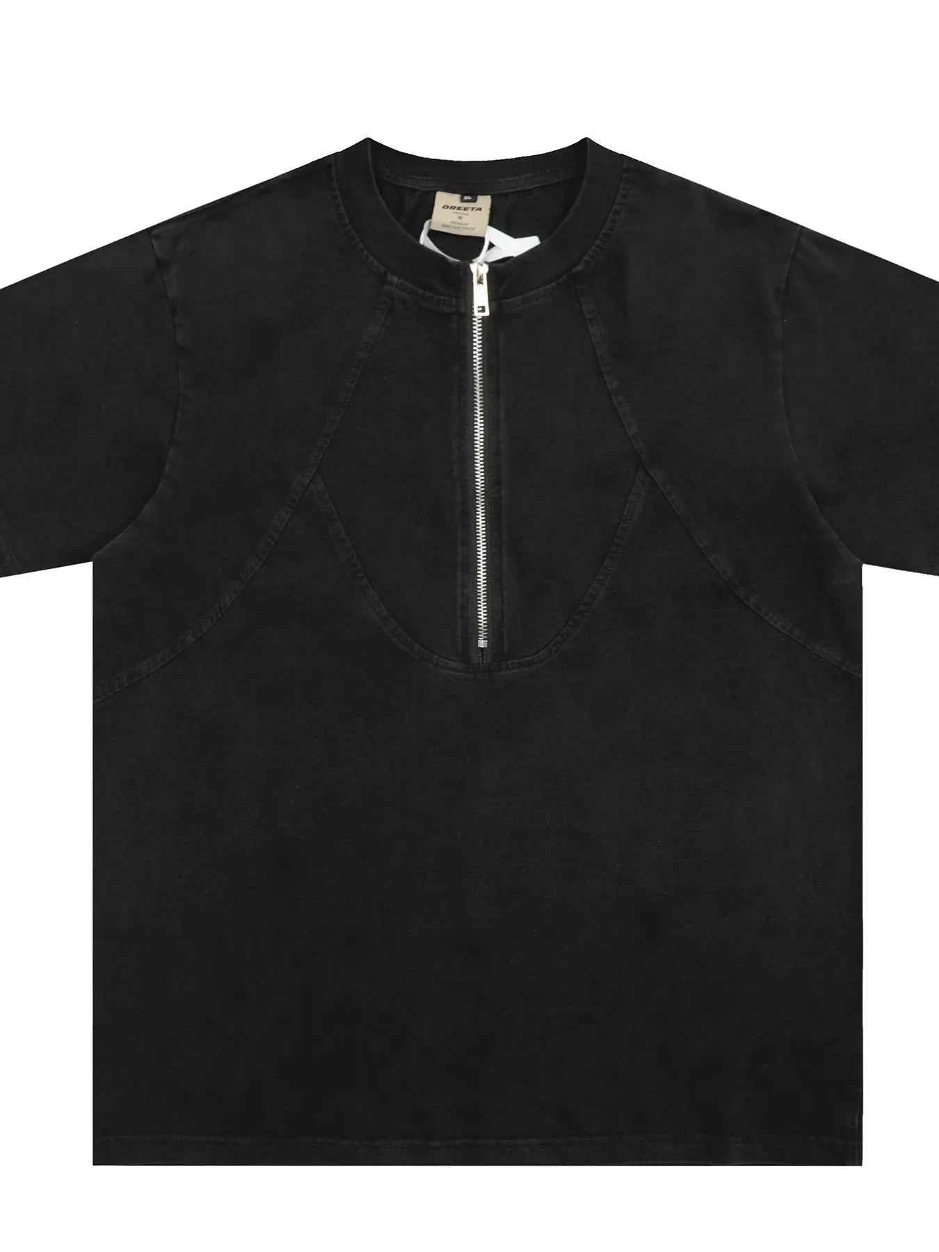 Men's Half-Zip Oversize T-Shirt