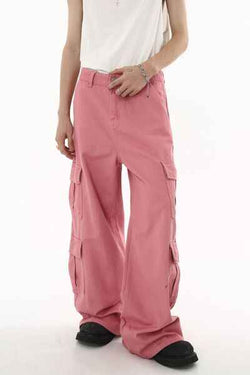 Wide Leg Cargo Jeans - Damned Threads