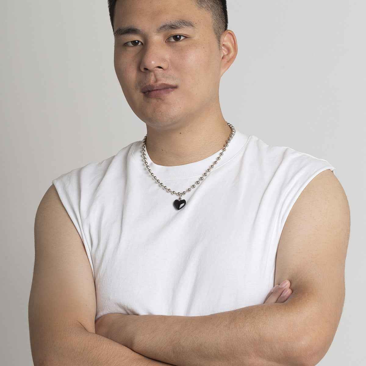 Black Heart Pendant Necklace - Damned Threads