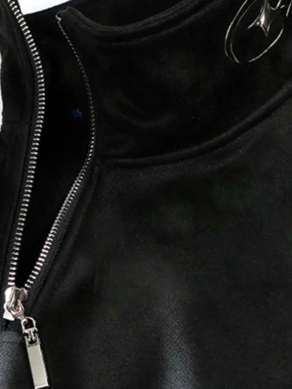 Men's Oversized Zipper Detail Turtleneck Sweatshirt