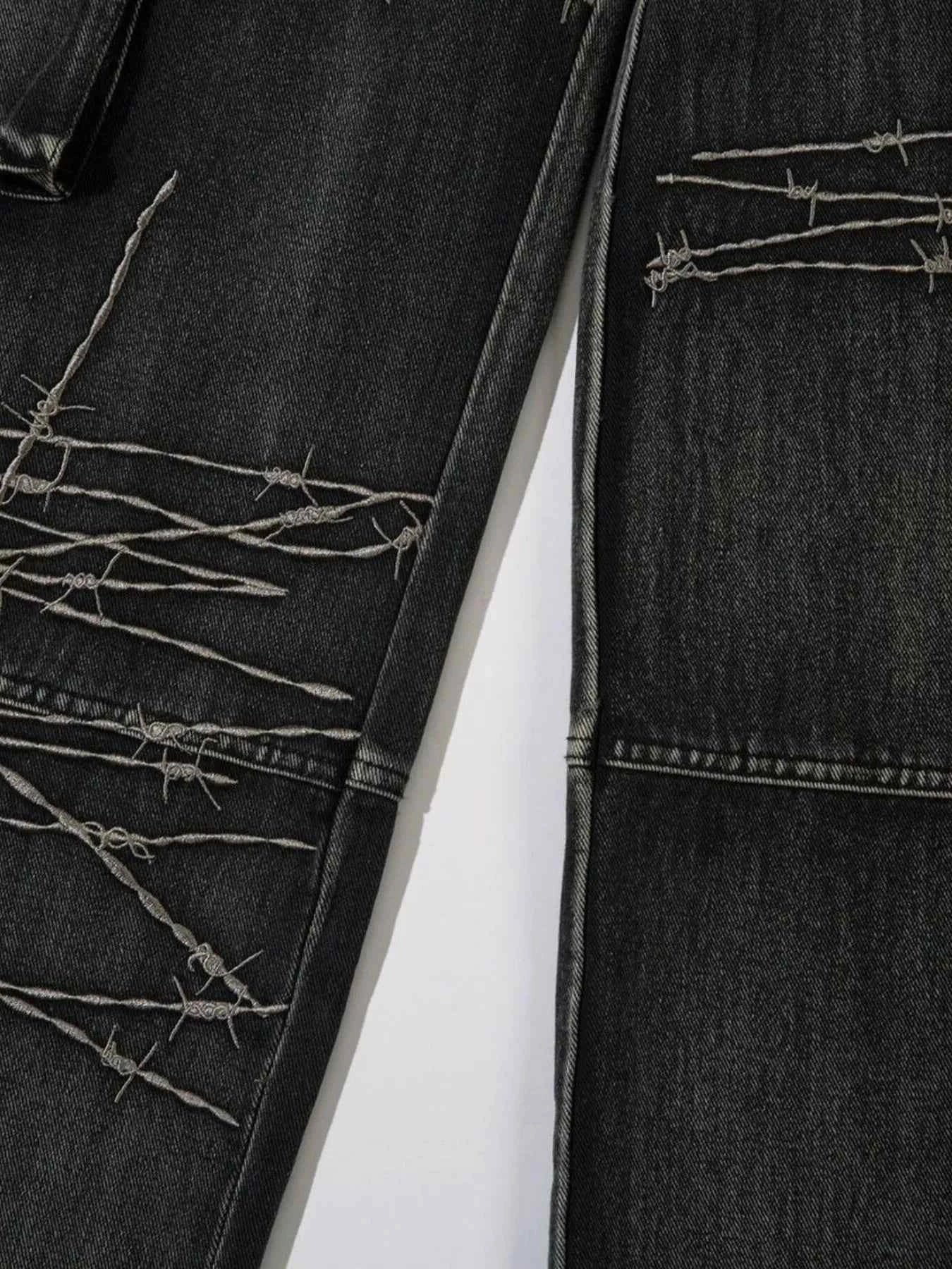 Men's Wide Leg Cargo Jeans