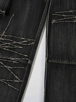 Men's Wide Leg Cargo Jeans