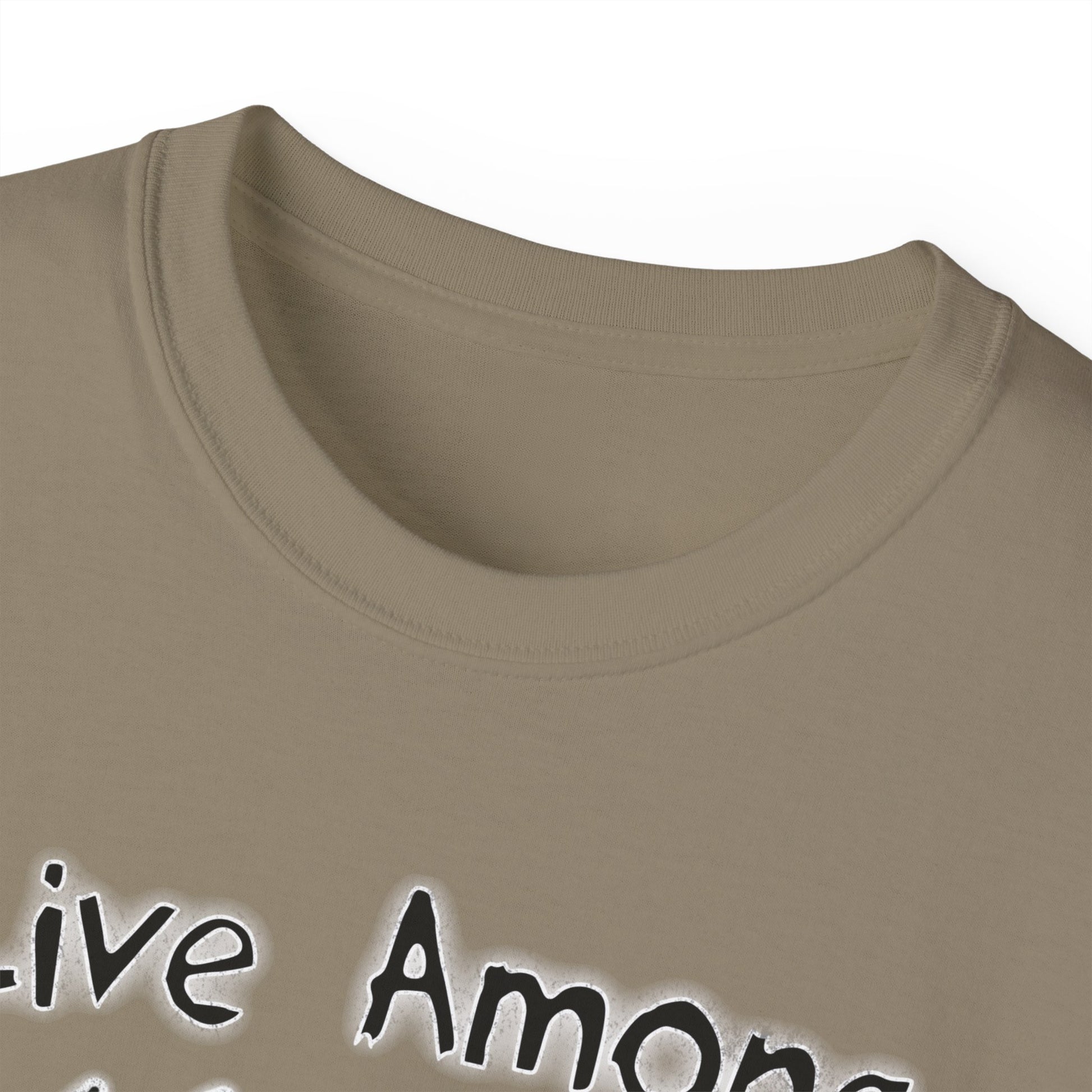 Live Among Demons - Unisex Cotton Tee (Front) - Damned Threads
