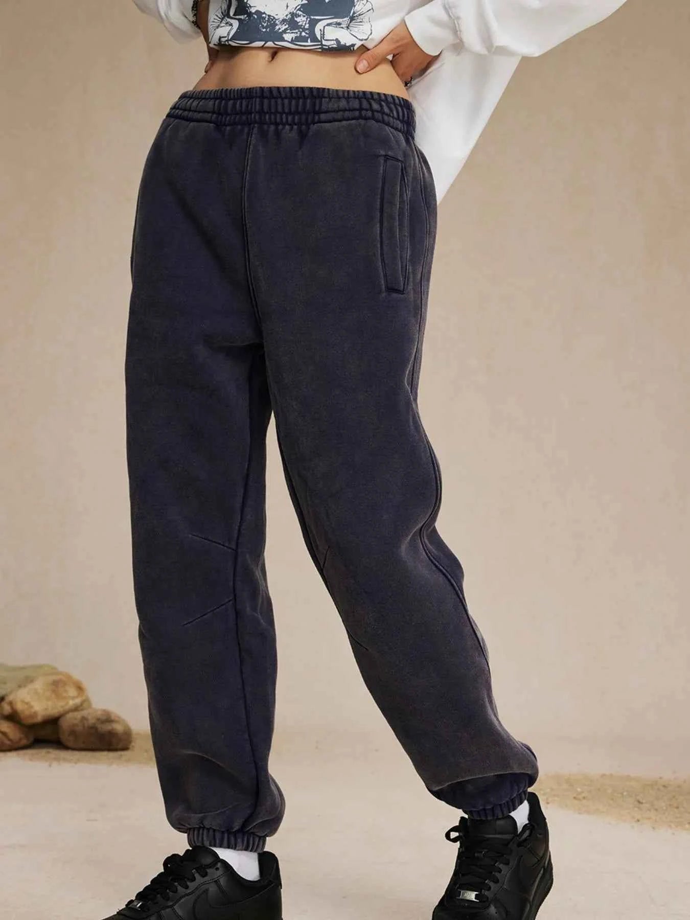 Men's Casual Elastic Waist Cotton Sweatpants