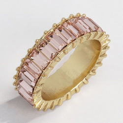 18K Gold Colorful Gem-Stacked Ring - Damned Threads