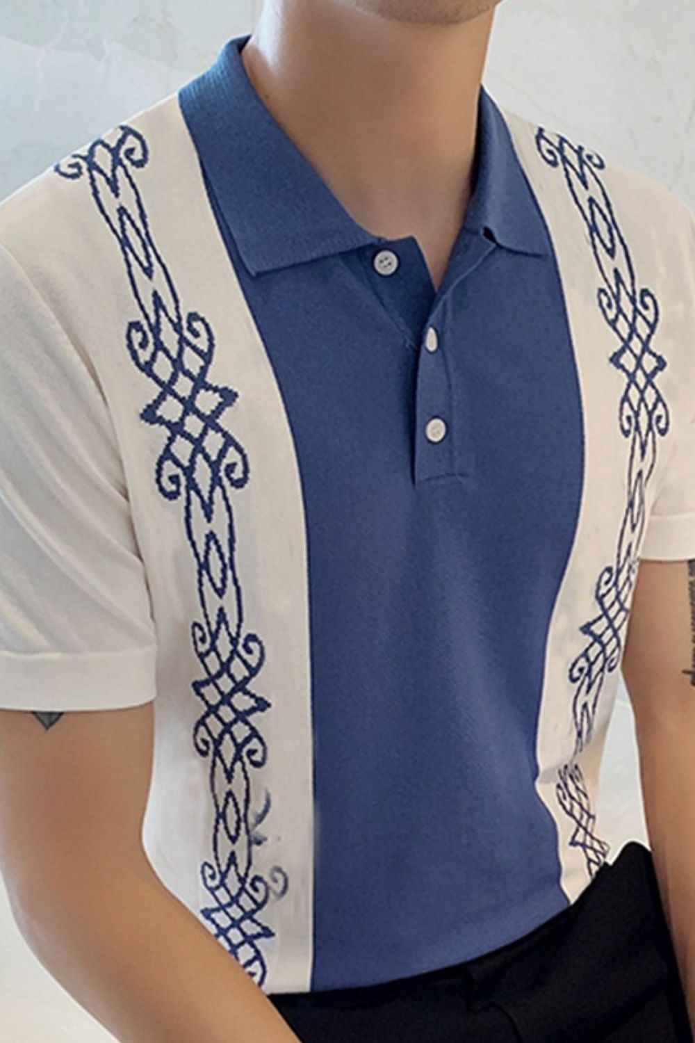 Men's Polo With Side Deco - Damned Threads