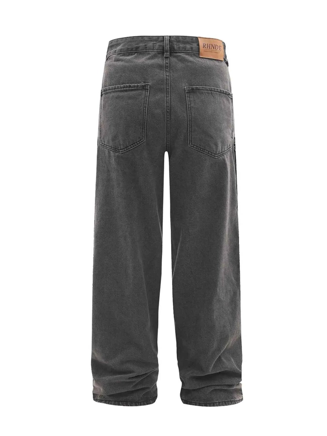 Men's Multi-Pocket Cargo Straight Jeans