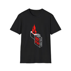 Hot Stuff Comin Thru - Unisex Softstyle T-Shirt (Front) - Damned Threads