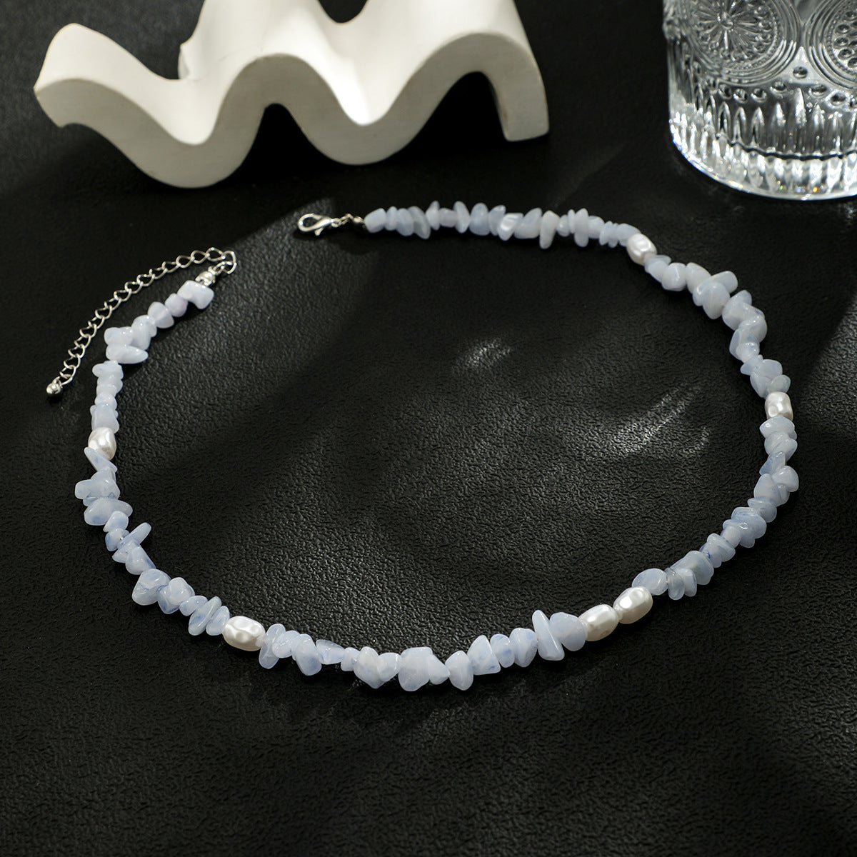 Turquoise Rock With Pearl - Damned Threads