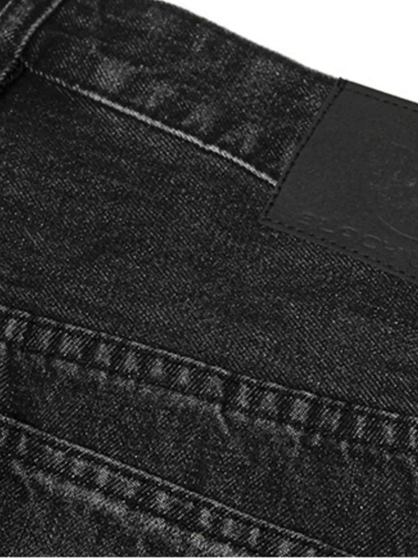 Men's Distressed Wide Leg Jeans