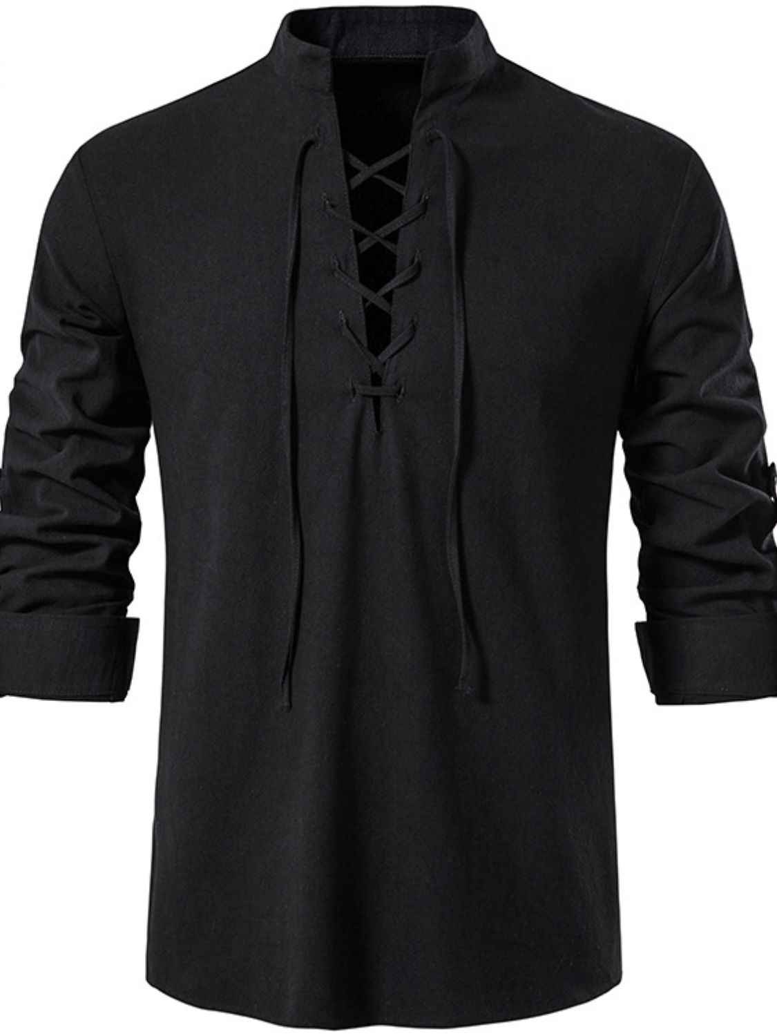 Men's Lace-Up Breezy Shirt - Damned Threads