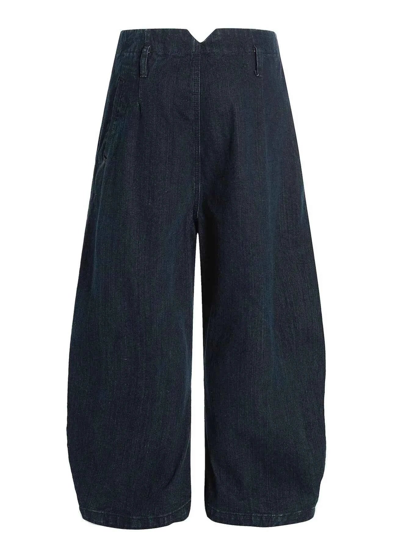 Men's Washed Button Fly Curved Jeans