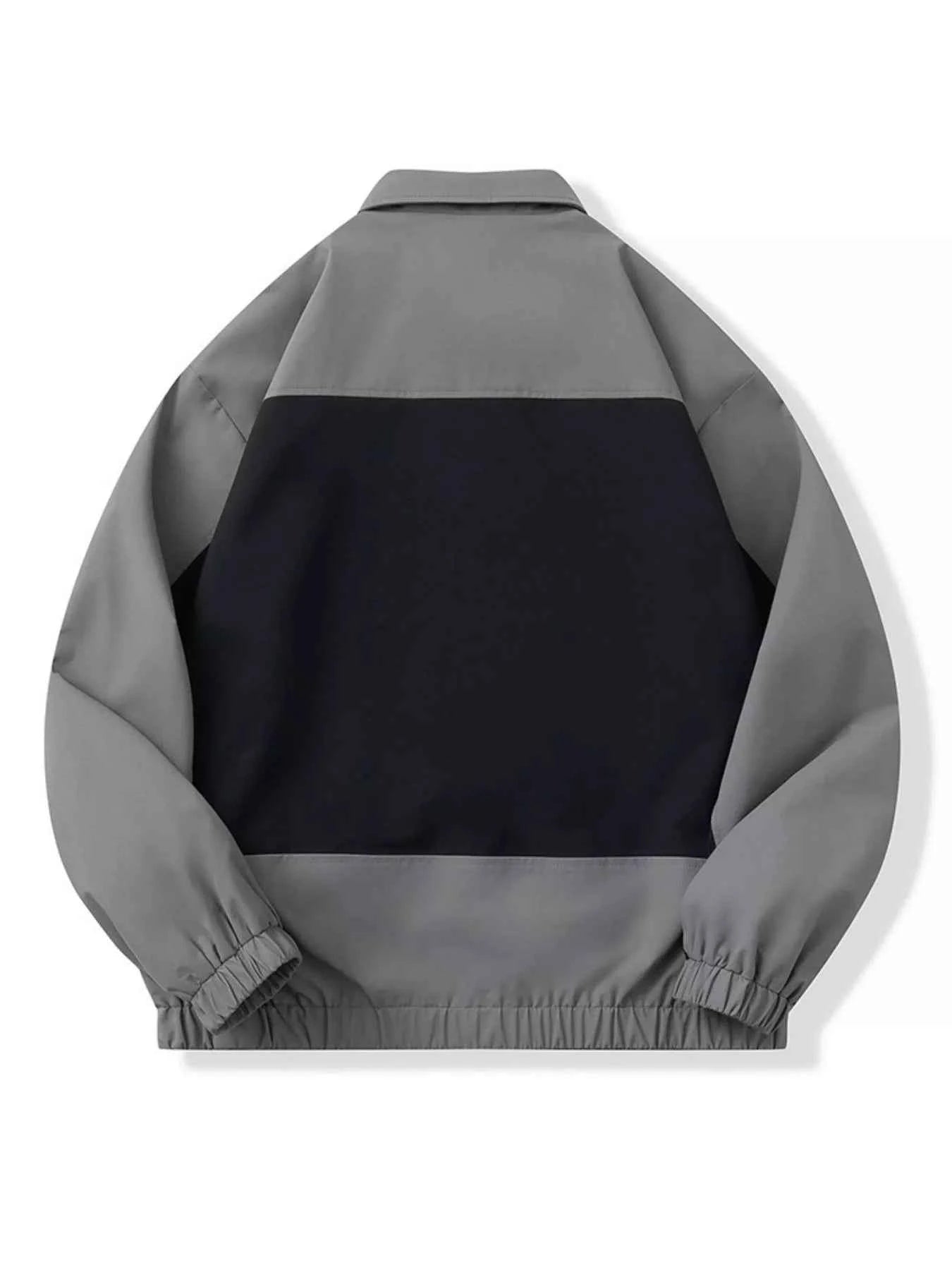 Men's Full Size Snap Down Long Sleeve Jacket Plus Size