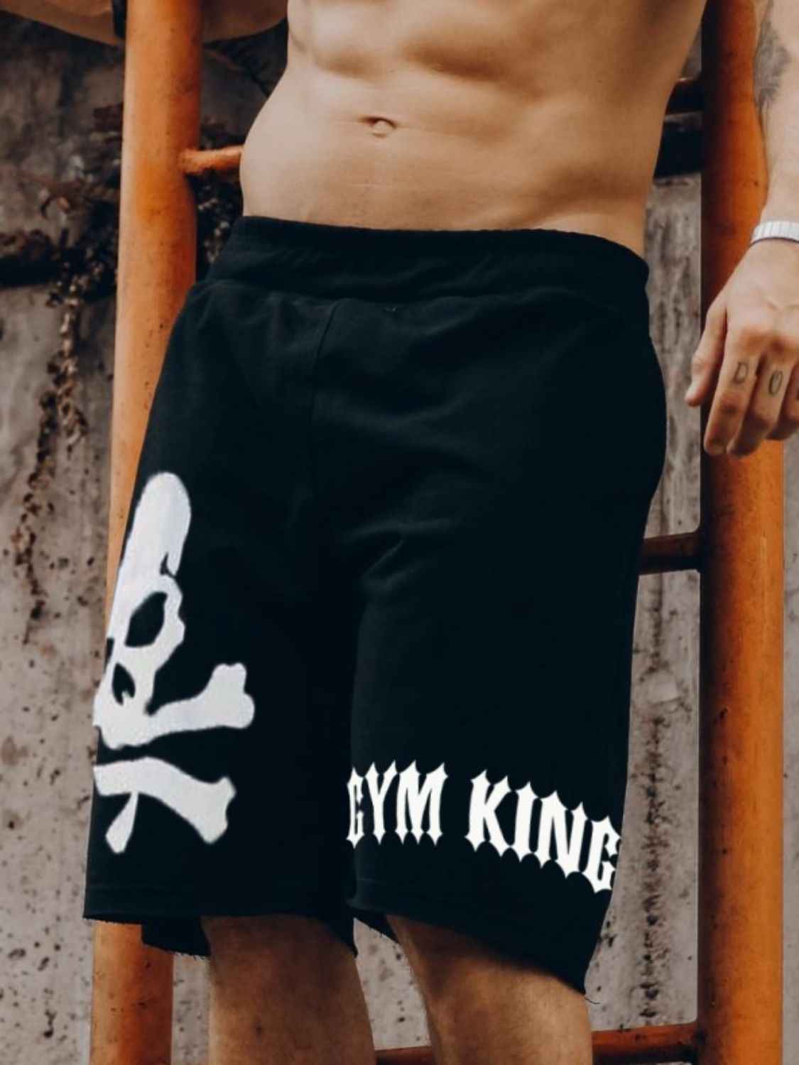 Men's Skull Drawstring Shorts - Damned Threads