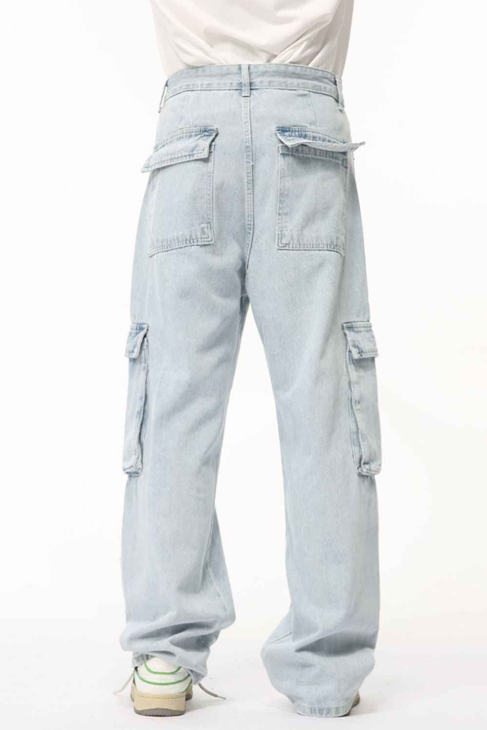 Men's Washed Straight Cargo Jeans - Damned Threads