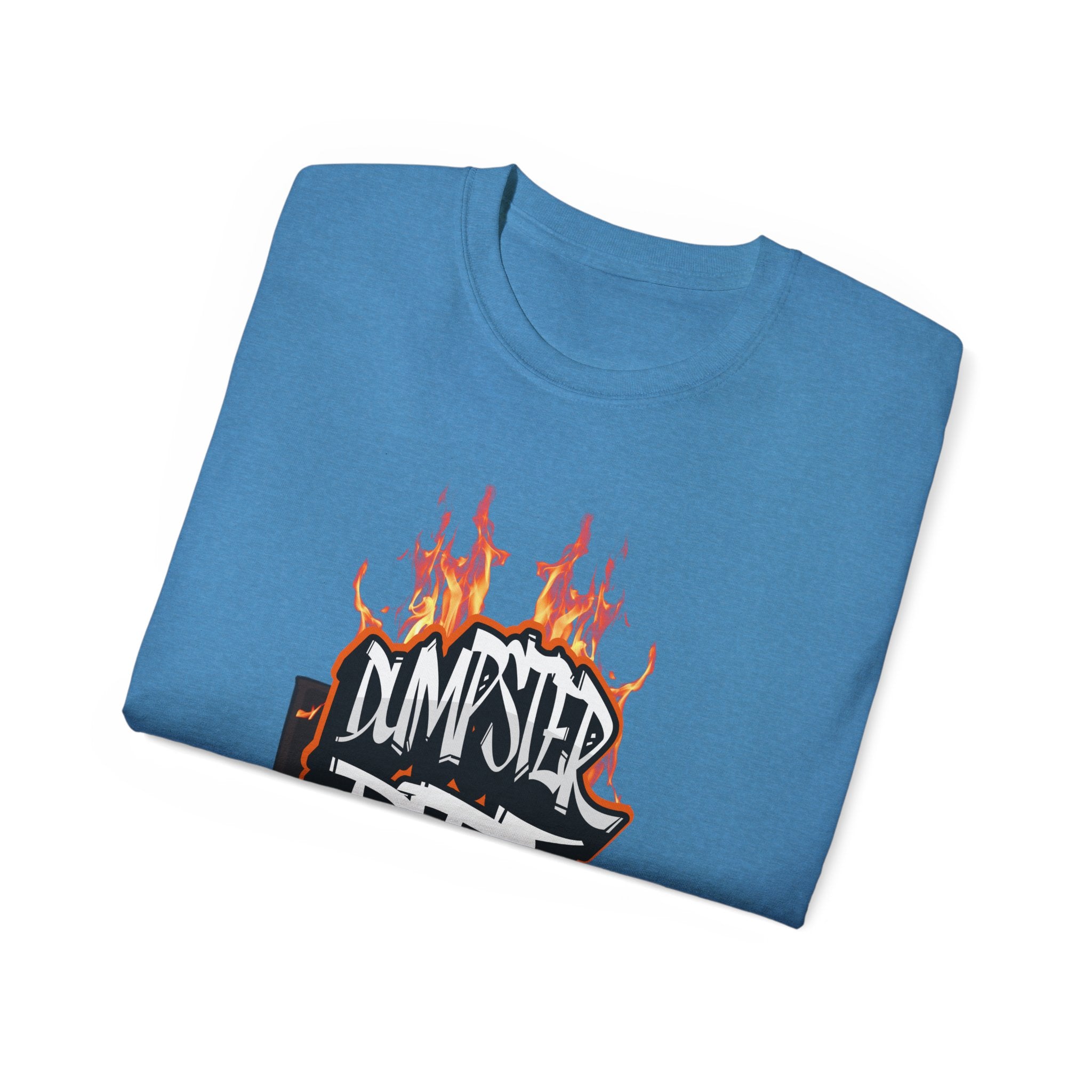 Dumpster Fire - Unisex T-Shirt (Front) - Damned Threads