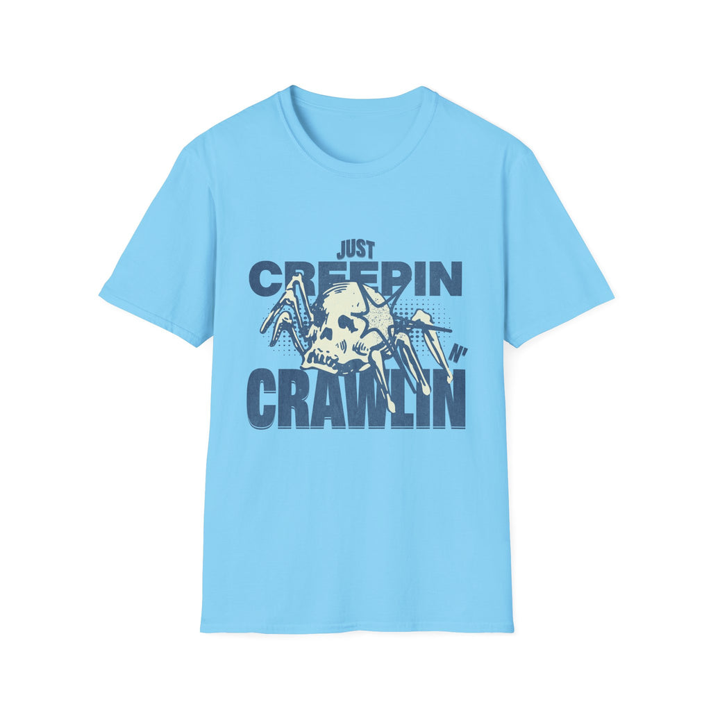 Just Creepin N Crawlin - Unisex Softstyle T-Shirt (Front) - Damned Threads