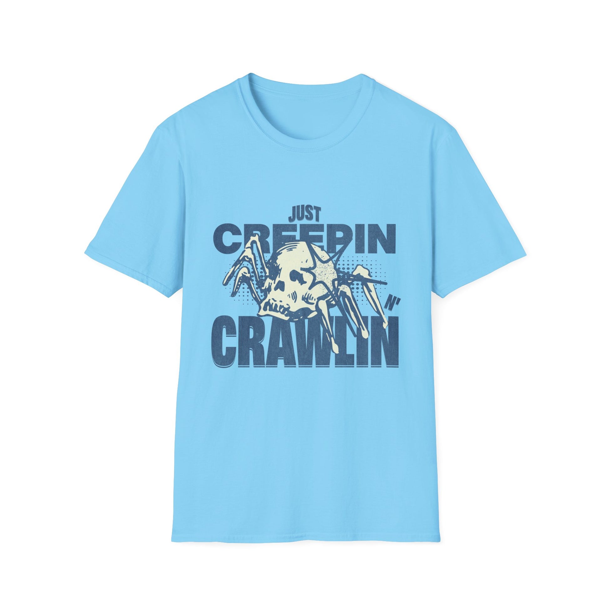 Just Creepin N Crawlin - Unisex Softstyle T-Shirt (Front) - Damned Threads