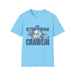 Just Creepin N Crawlin - Unisex Softstyle T-Shirt (Front) - Damned Threads