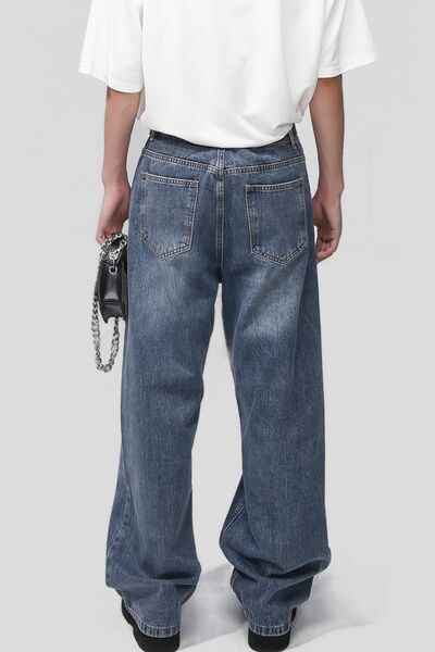 Mid Rise Waist Jeans with Pockets - Damned Threads