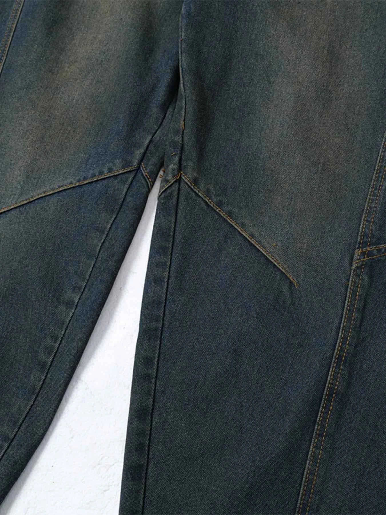 Men's Wide Leg Balloon Denim Jeans