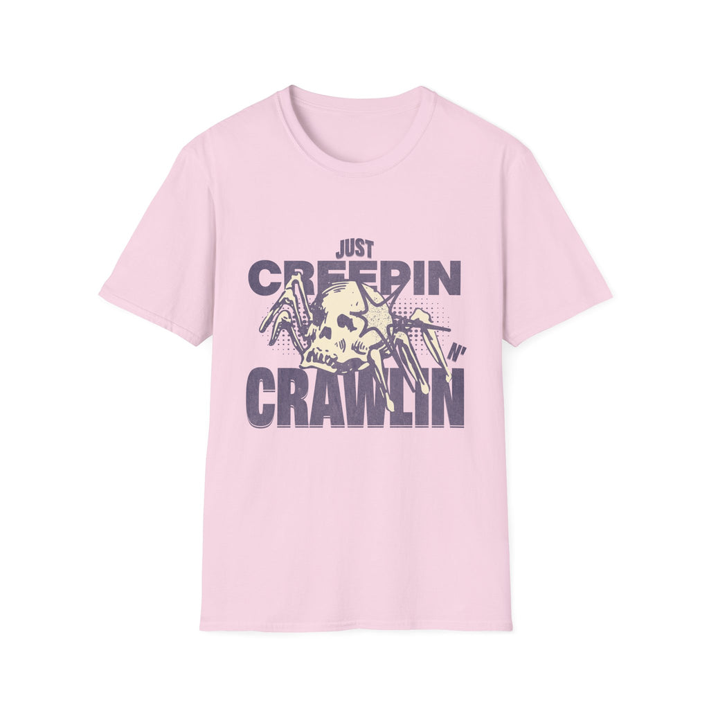 Just Creepin N Crawlin - Unisex Softstyle T-Shirt (Front) - Damned Threads