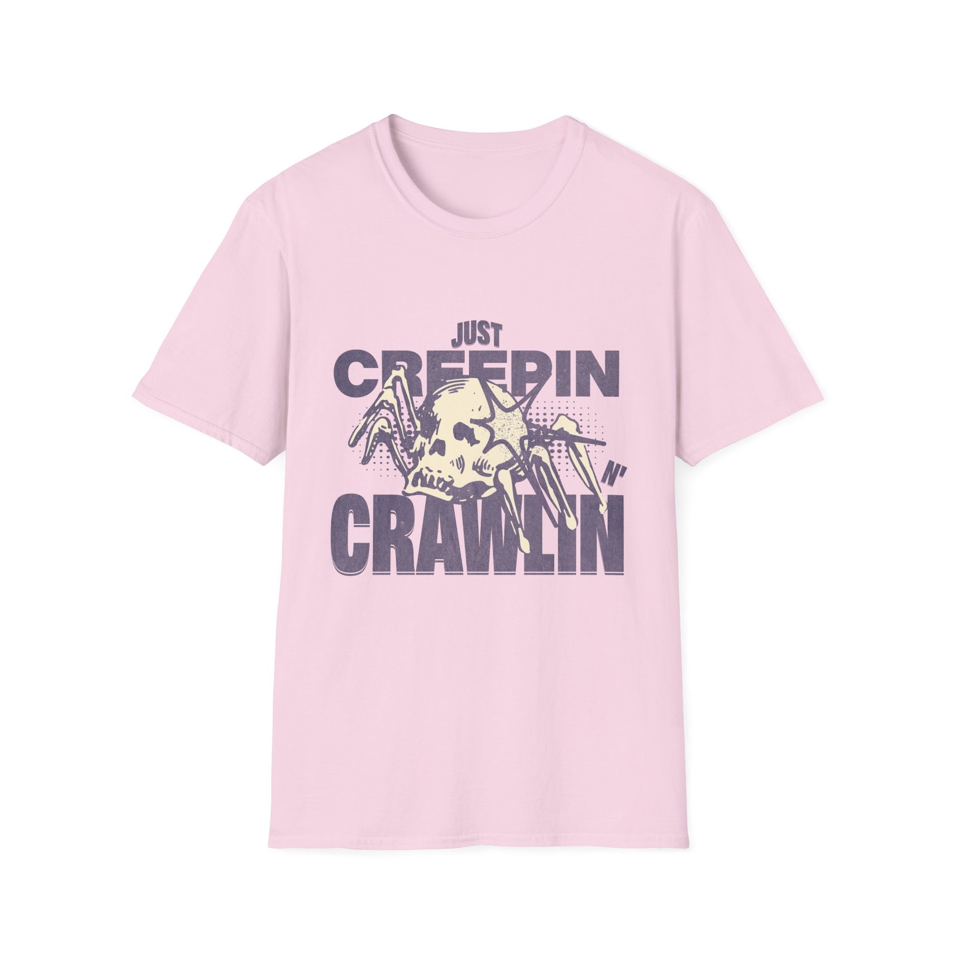 Just Creepin N Crawlin - Unisex Softstyle T-Shirt (Front) - Damned Threads