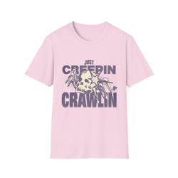 Just Creepin N Crawlin - Unisex Softstyle T-Shirt (Front) - Damned Threads