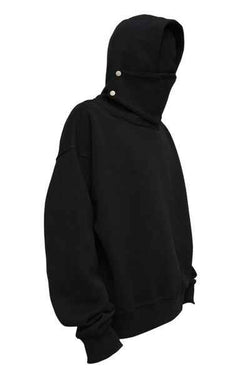 Men's Long Sleeve Hoodie with Mask - Damned Threads