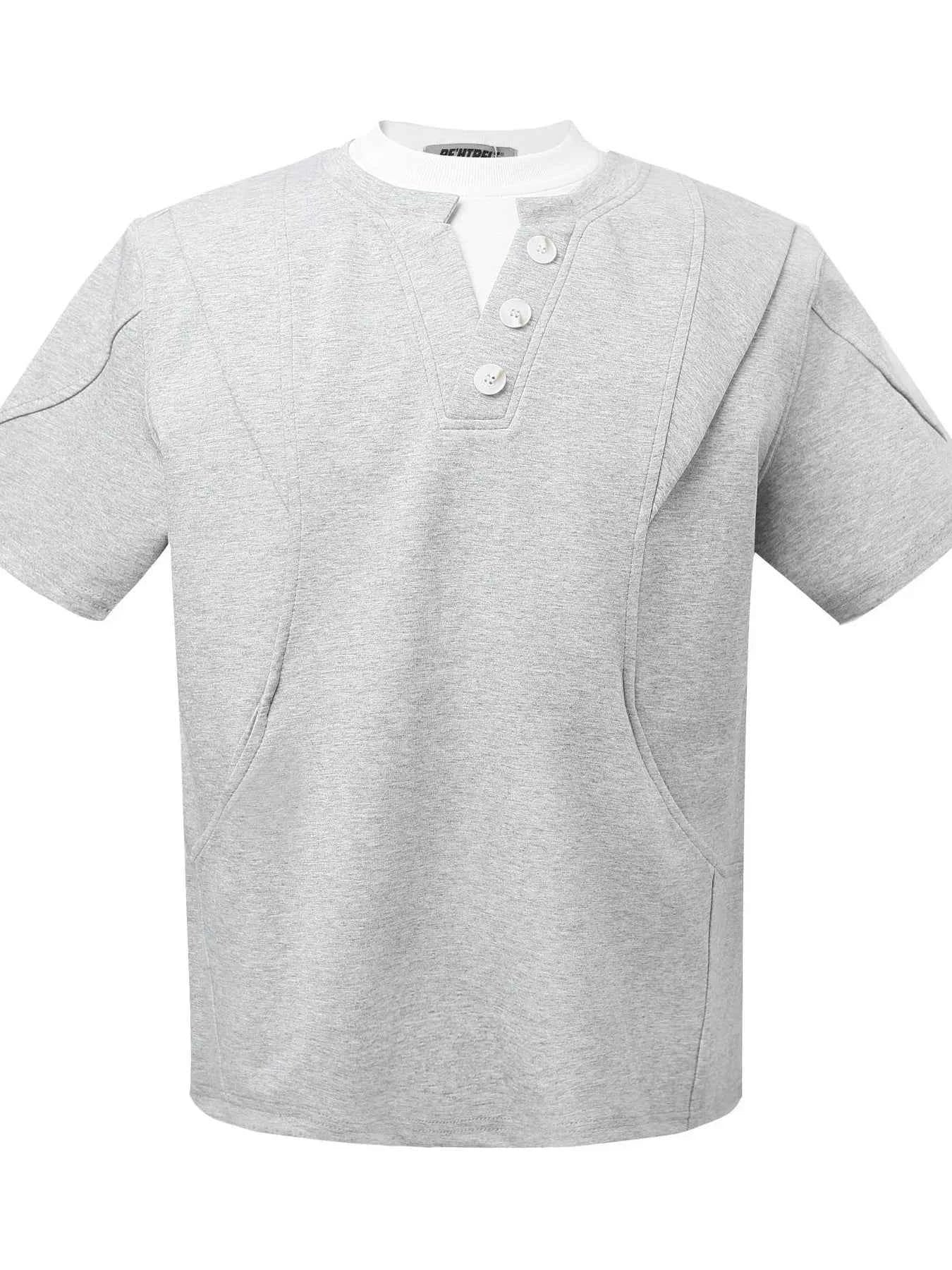 Men's Casual Henley Short Sleeve T-Shirt