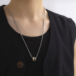 Stacked Wheels Pendant Necklace - Damned Threads