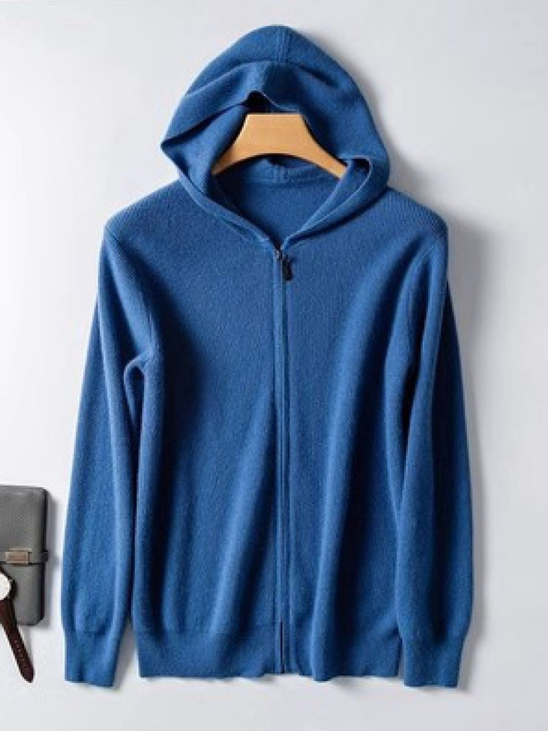 Men's Plus Size Zip Up Long Sleeve Hooded Cardigan - Damned Threads