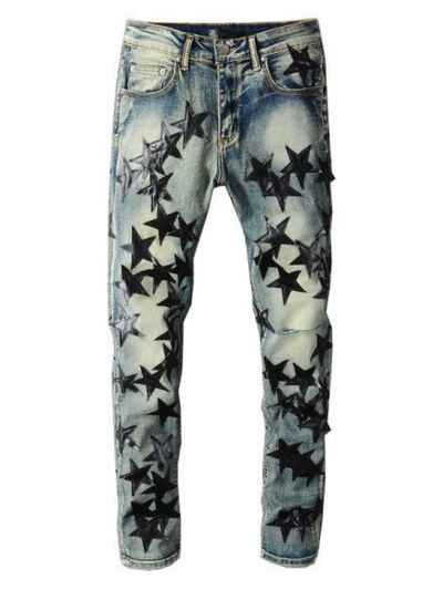 Men's Washed Star Slim Jeans - Damned Threads