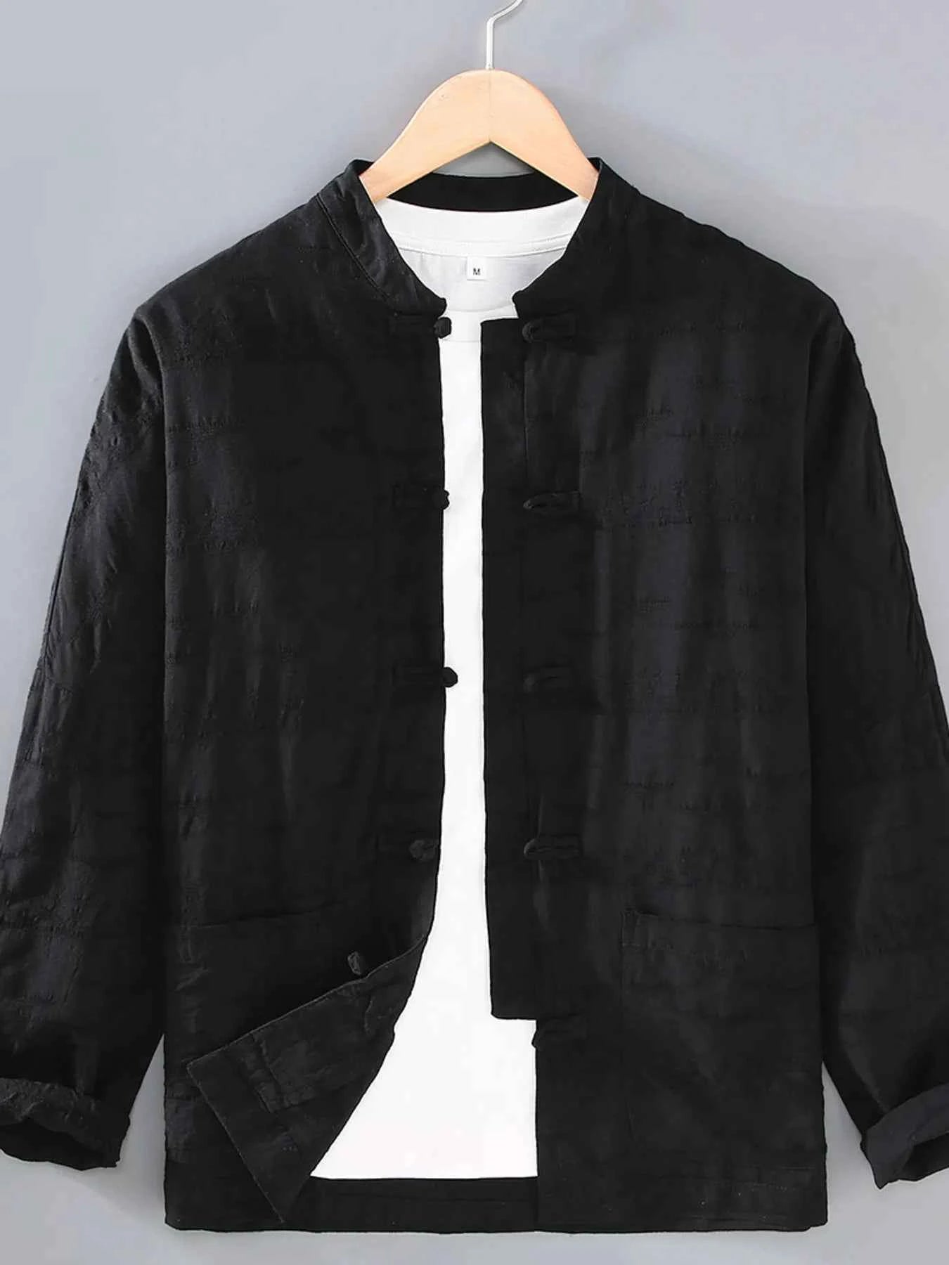 Men's Plus Size Button Up Long Sleeve Shirt