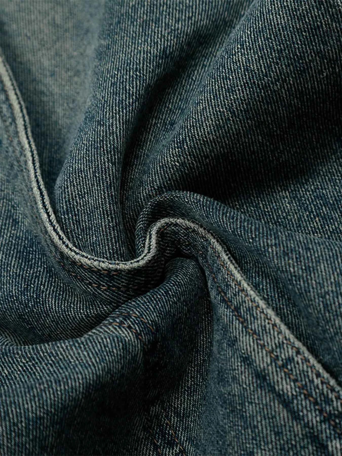 Men's Vintage Washed Wide Leg Baggy Jeans